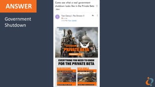 ANSWER
Government
Shutdown
 