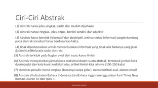 UTS 5-Menulis Karya Ilmiah (Judul,Abstrak, Kata Kunci).ppt