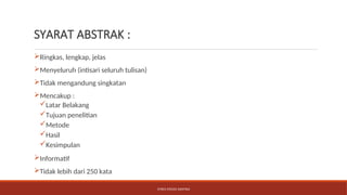 UTS 5-Menulis Karya Ilmiah (Judul,Abstrak, Kata Kunci).ppt