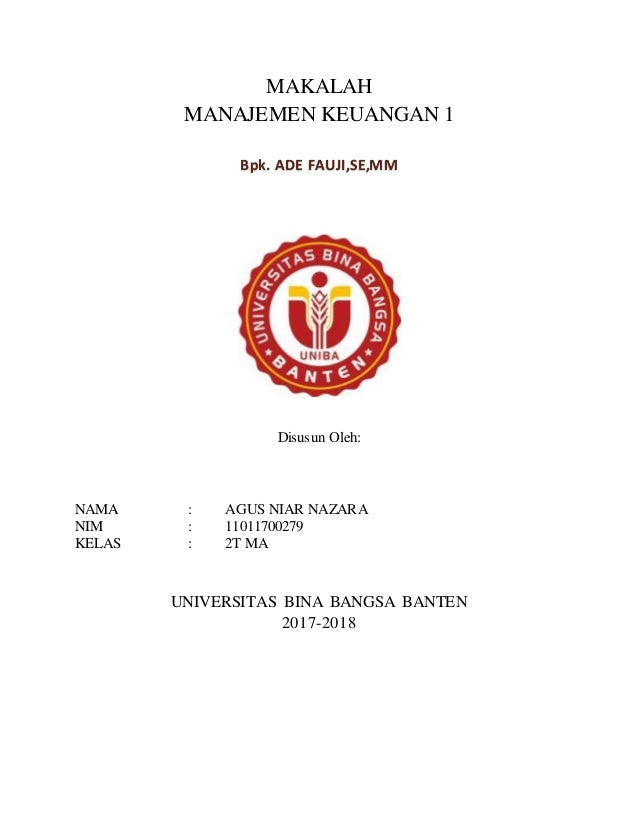 Contoh Soal Implentasi Manajemen Keuangan Dalam Bisnis Dan Contoh Soal Implentasi Manajemen Keuangan Dalam Bisnis Dan