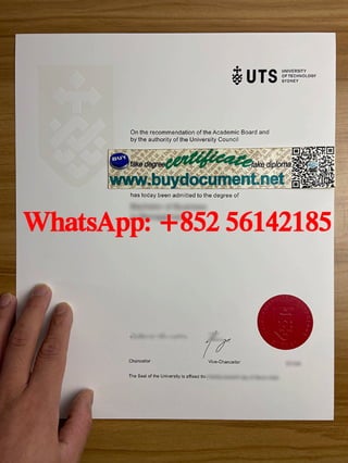 UTS diploma. University of Technology Sydney