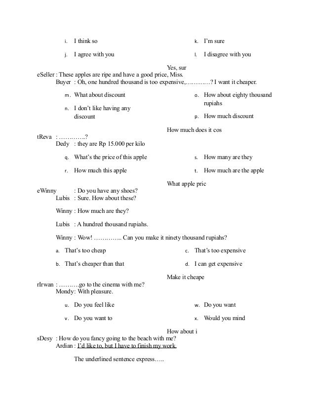 Contoh Soal Pilihan Ganda So That And Such That Dan