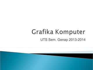 UTS Sem. Genap 2013-2014
 