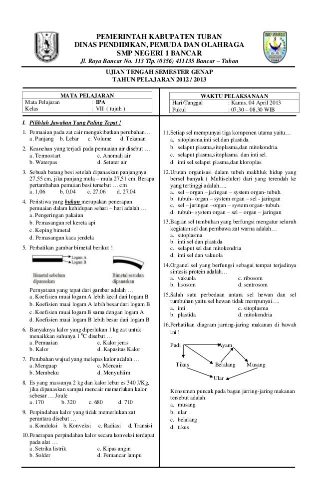 Soal Aswaja Kelas 9 Semester Genap Dan Kunci Jawaban