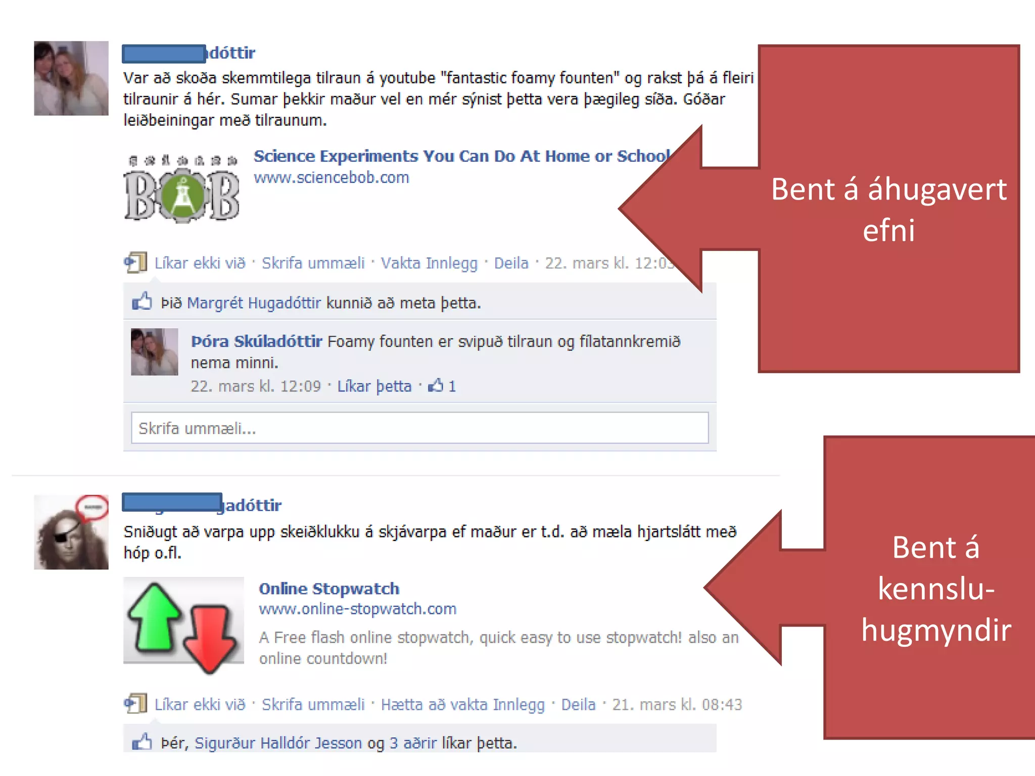 Bent á áhugavert
efni
Bent á
kennslu-
hugmyndir
 