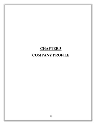 16
CHAPTER 3
COMPANY PROFILE
 