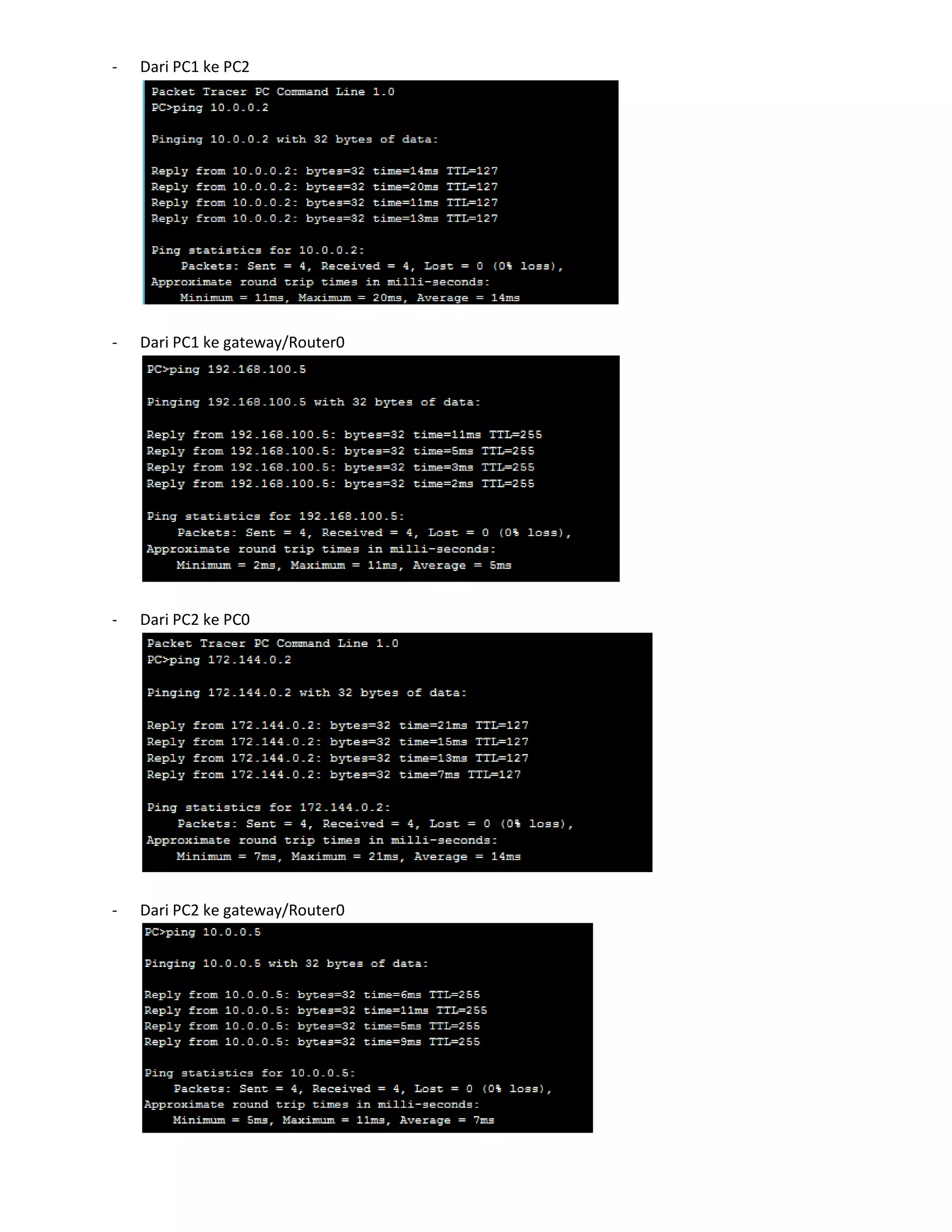 Uts praktikum jarkom 3_Static Routing, Web Server, DNS Server | PDF
