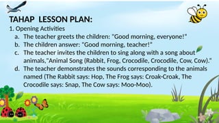 Interactive English Lesson Plan for Early Childhood Animal Vocabulary ...