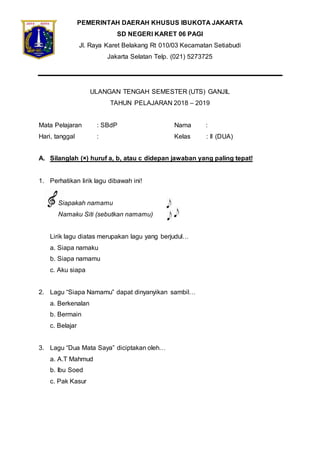 Menjelajahi Dunia Seni dan Kreativitas: Contoh Soal SBDP Tema 2 Kelas 2 SD yang Menginspirasi Menjelajahi Dunia Seni dan Kreativitas: Contoh Soal SBDP Tema 2 Kelas 2 SD yang Menginspirasi
