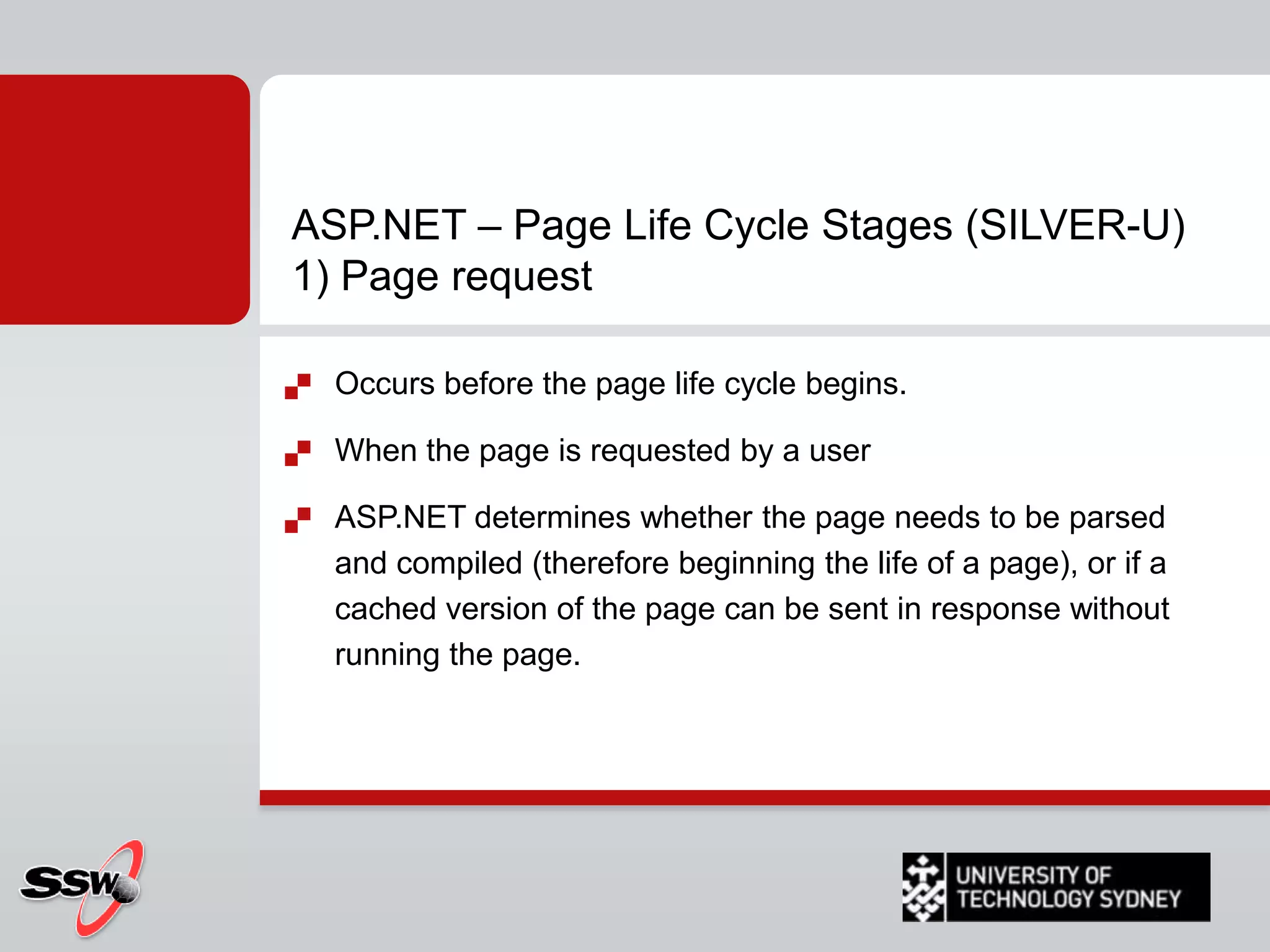 Things to NoticeASP.NET – Page/Web Form