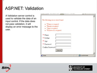 DemoHow to create a web applicationHow to create a web formDesigner FeaturesDifferent Page Code modelsPostbacksViewstate, Session State, Application State