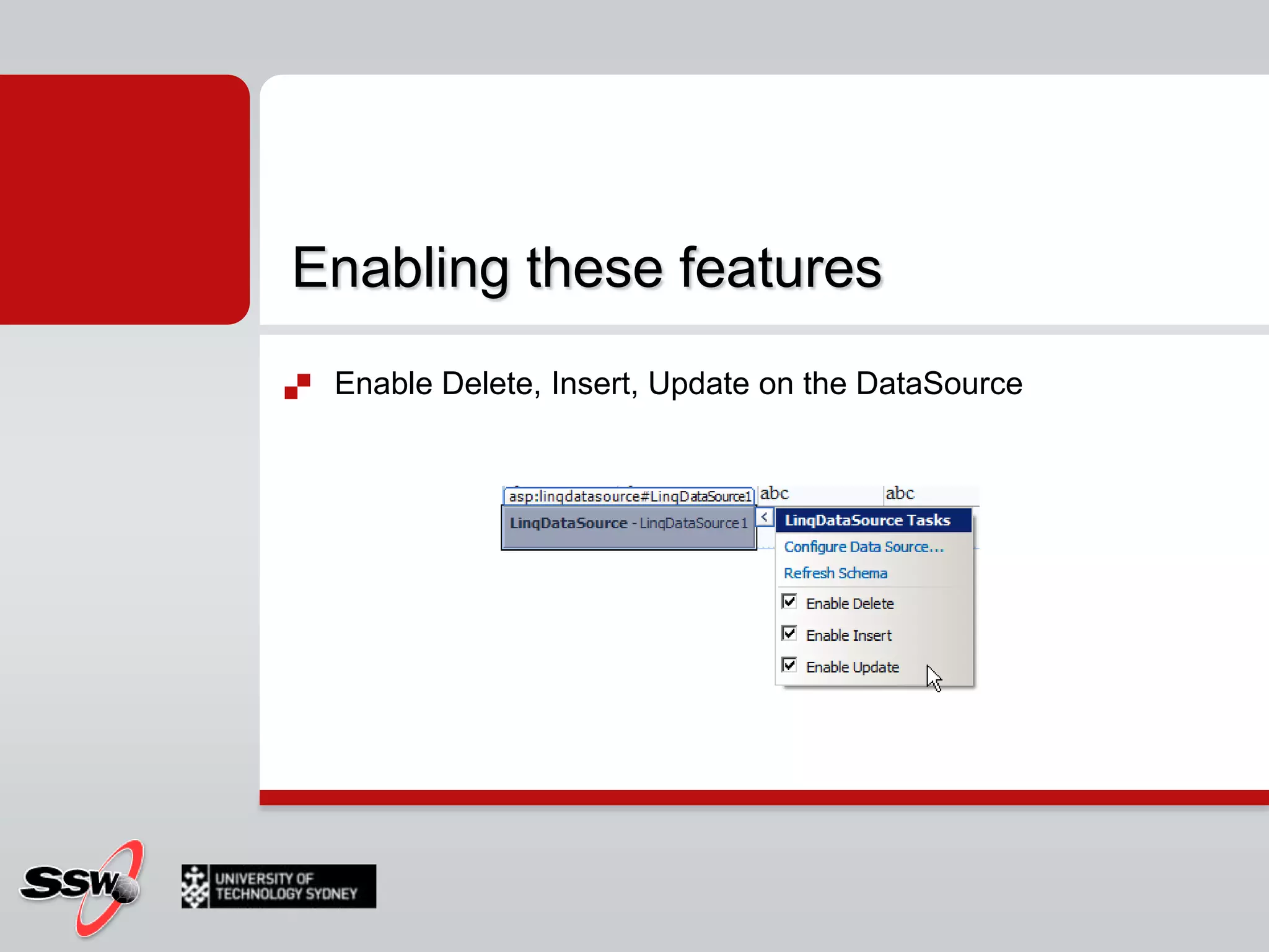 Databinding the GridView (designer)