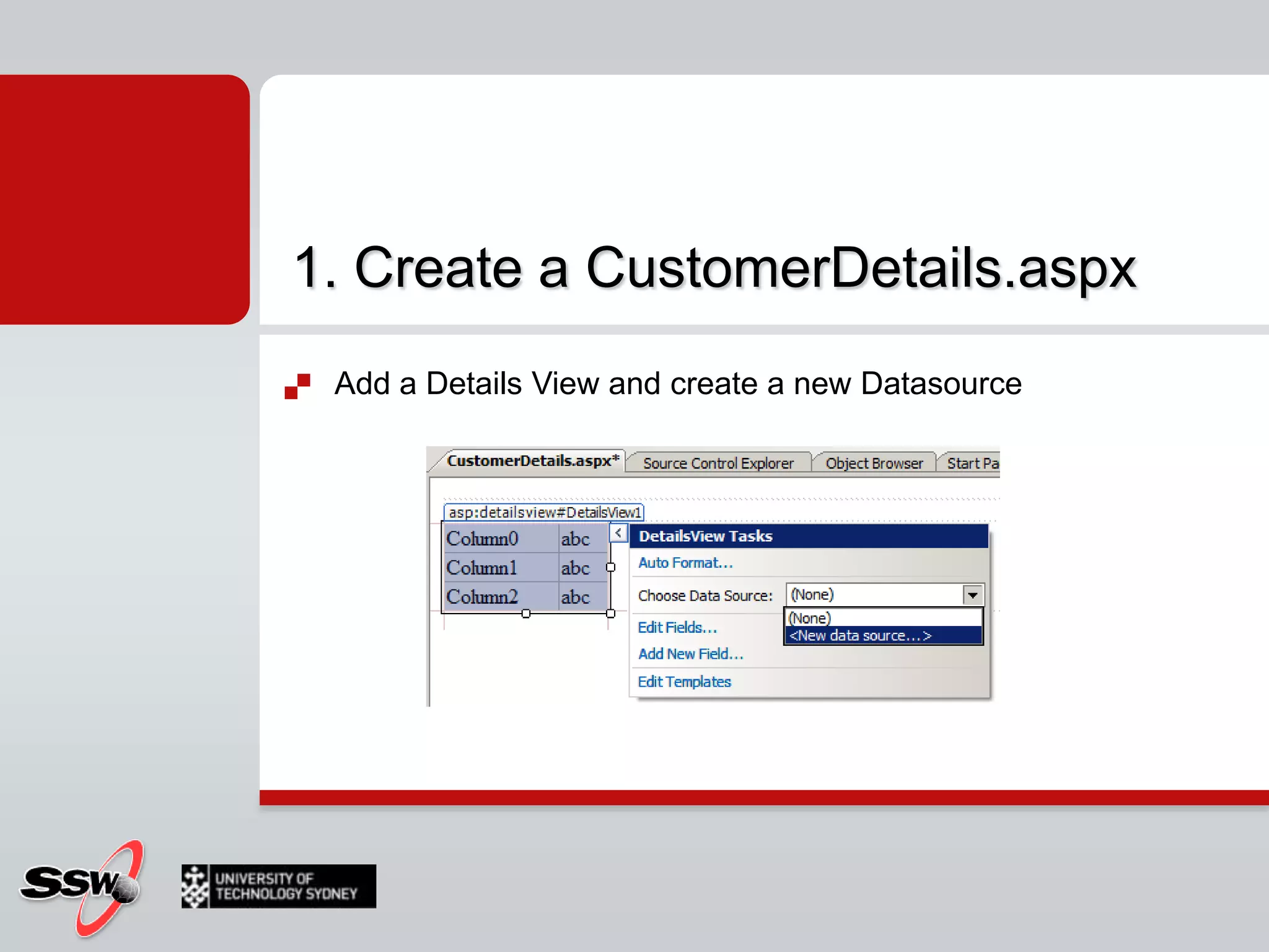 Enabling these featuresEnable them on the GridView