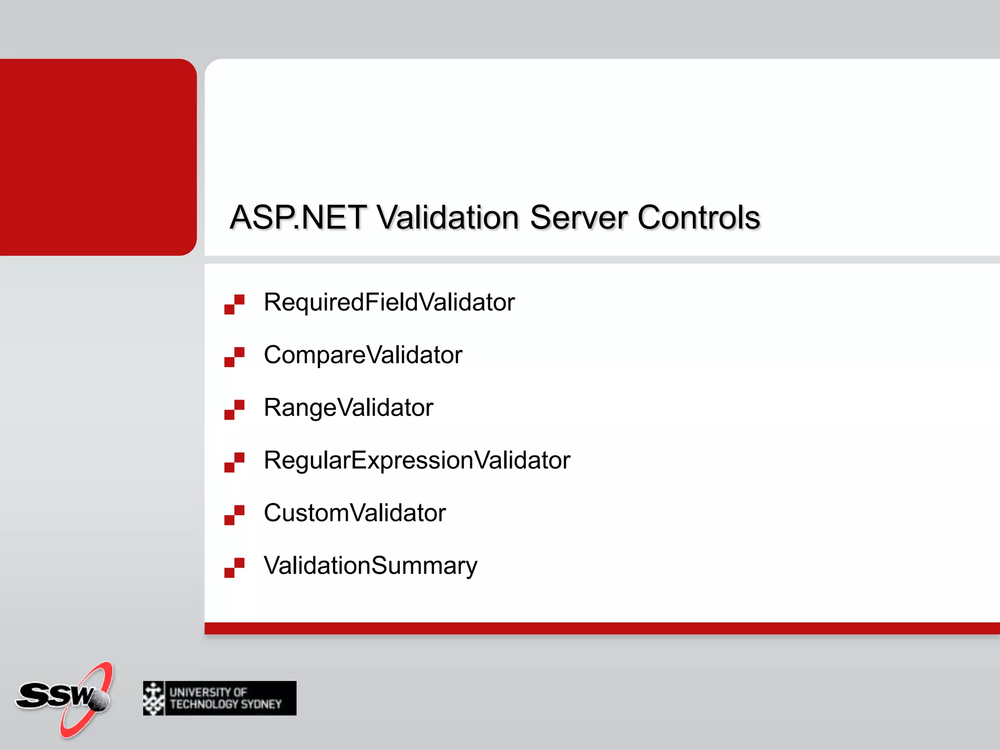 Validation - Bring database to the webShow/viewDataEnter