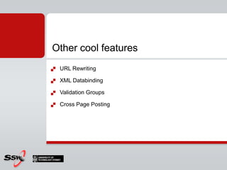 Commercial AJAX Frameworks for .NETComponent Art www.componentart.comRadControlswww.telerik.comInfragisticswww.infragistics.com