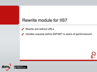Recommendations and How-to’sMake content search engine-friendlyImprove volume and quality of trafficControl how search engines access and display Web content Inform search engines about locations that are available for indexingShow broken pagesIIS SEO toolkit