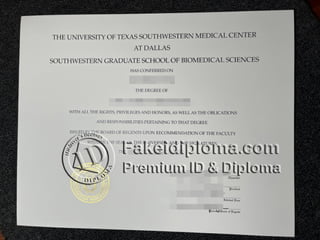 UTSW diploma
