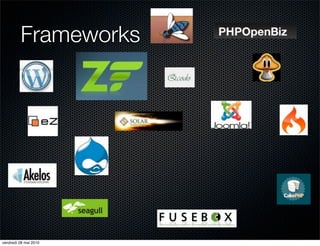 Frameworks




vendredi 28 mai 2010
 