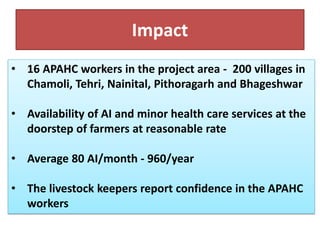 Models for dairy-based livelihood improvement in Uttrakhand, India: Lessons from ILRI 