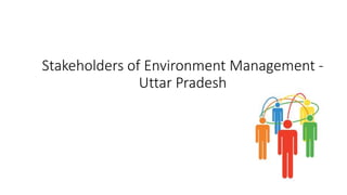 Stakeholders of Environment Management -
Uttar Pradesh
 