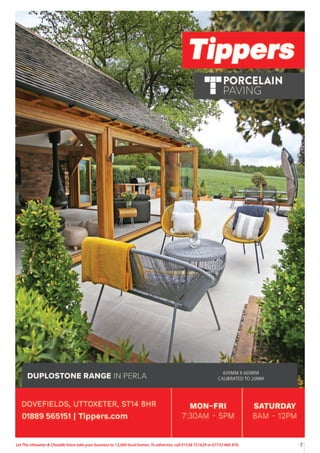 7
Let The Uttoxeter & Cheadle Voice take your business to 13,000 local homes. To advertise, call 01538 751629 or 07733 466 970.
 