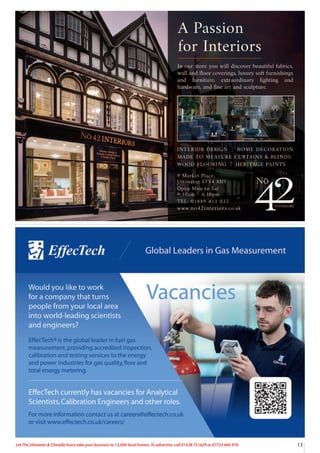 13
Let The Uttoxeter & Cheadle Voice take your business to 13,000 local homes. To advertise, call 01538 751629 or 07733 466 970.
 