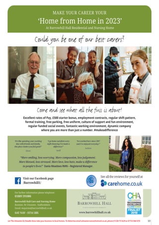 33
Let The Uttoxeter & Cheadle Voice take your business to local homes. To Advertise email uttoxetervoice@hotmail.co.uk, phone 01538 751629 or 07733 466 970
 