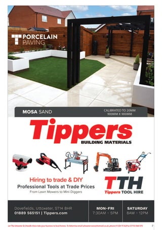 7
Let The Uttoxeter & Cheadle Voice take your business to local homes. To Advertise email uttoxetervoice@hotmail.co.uk, phone 01538 751629 or 07733 466 970
 