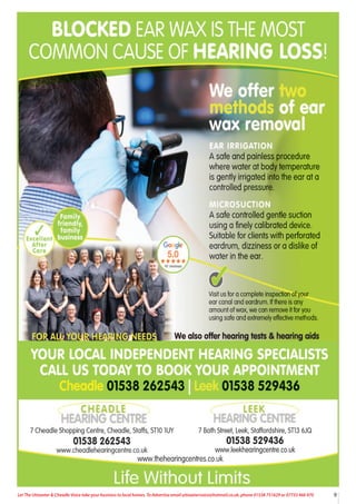 9
Let The Uttoxeter & Cheadle Voice take your business to local homes. To Advertise email uttoxetervoice@hotmail.co.uk, phone 01538 751629 or 07733 466 970
 