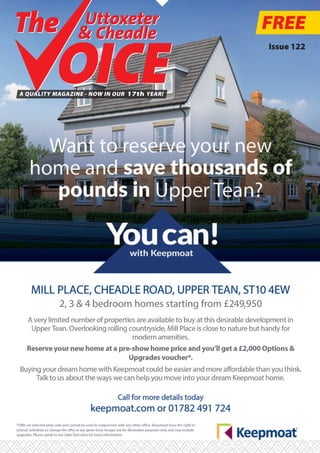 FREE
Uttoxeter
& Cheadle
Uttoxeter
& Cheadle
Issue 122
A QUALITY MAGAZINE - NOW IN OUR 17th YEAR!
 