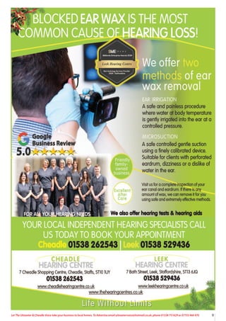 9
Let The Uttoxeter & Cheadle Voice take your business to local homes. To Advertise email uttoxetervoice@hotmail.co.uk, phone 01538 751629 or 07733 466 970
 