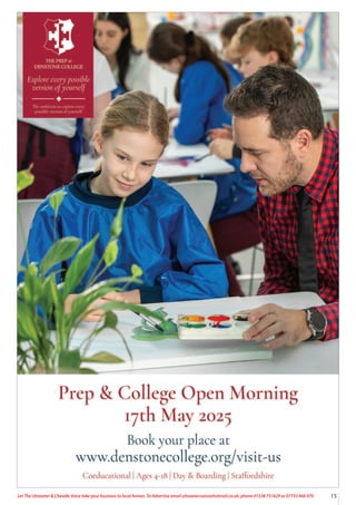 15
Let The Uttoxeter & Cheadle Voice take your business to local homes. To Advertise email uttoxetervoice@hotmail.co.uk, phone 01538 751629 or 07733 466 970
 