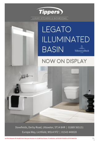 7Let The Uttoxeter & Cheadle Voice take your business to 15,000 local homes. To advertise, call 01538 751629 or 07733 466 970.
 