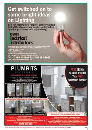 13Let The Uttoxeter & Cheadle Voice take your business to 15,000 local homes. To advertise, call 01538 751629 or 07733 466 970.
 