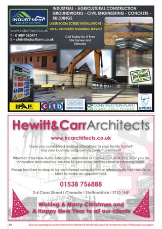 48 If you are responding to an advertisement in The Uttoxeter & Cheadle Voice, please let the advertiser know. Thank you for your support.
 