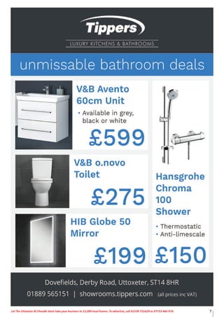 7Let The Uttoxeter & Cheadle Voice take your business to 15,000 local homes. To advertise, call 01538 751629 or 07733 466 970.
 