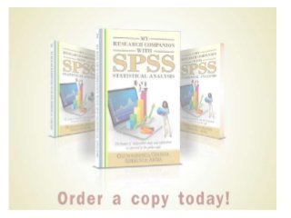 Research Methodology With SPSS Statistical Analysis