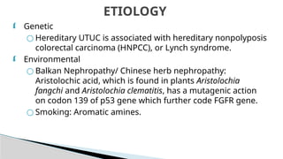 Utuc Presentation UTUC & MUSCLE INVASIVE BLADDER CA POWERPOINT PRESENTATION | PPTX