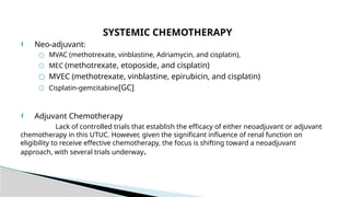 Utuc Presentation UTUC & MUSCLE INVASIVE BLADDER CA POWERPOINT PRESENTATION | PPTX