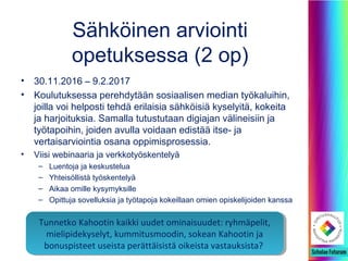 Mikä muuttunut viime vuosina?
Suomessa asuvien 13-29 -vuotiaiden nuorten sosiaalisen median palveluiden käyttäminen ja läsnäolo (2016) jonka tekijä
on ebrand Suomi Oy & Oulun kaupungin sivistys- ja kulttuuripalvelut (CC BY-NC-ND): www.ebrand.fi/somejanuoret2016
• 13-17 v: somen käyttö aamuisin klo 6-9 kasvanut huomattavasti.
• Älypuhelin ilmeisesti pysyvästi tietokoneen ohi somen käytössä.
• Somen käyttö koulussa tai opiskelupaikalla on pysynyt ennallaan.
• WhatsApp, Snapchat ja Instagram ovat nousseet nopeasti
suosituimpien palveluiden kärkeen. Facebook yhä kärjen
tuntumassa.
• Pikaviestimet ovat yleisesti kasvattaneet suosiota.
• Into omaan tekstipohjaiseen sisällöntuotantoon vähentynyt. 
• Valokuvauksen suosio on noussut.
 