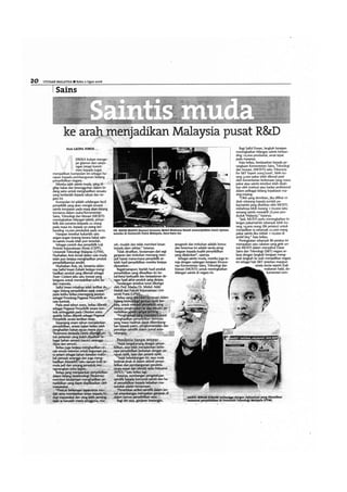 Utusan Malaysia Saintis Muda 2006 Part 1