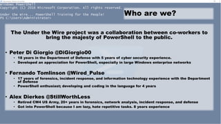 Under the Wire PowerShell workshop - BSides Augusta 2018 | PDF