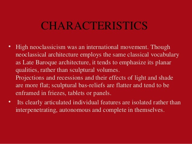 origin of neoclassical architecture and the architects involved in it