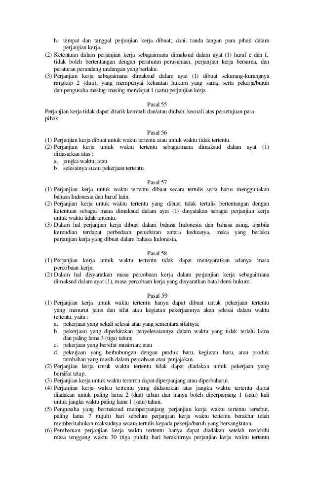 hukum yang perjanjian demi batal contoh 13 UU 2003