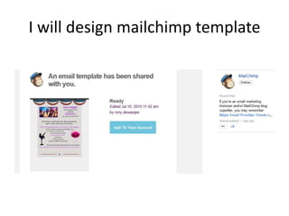 Mailchimp template design | PPTX