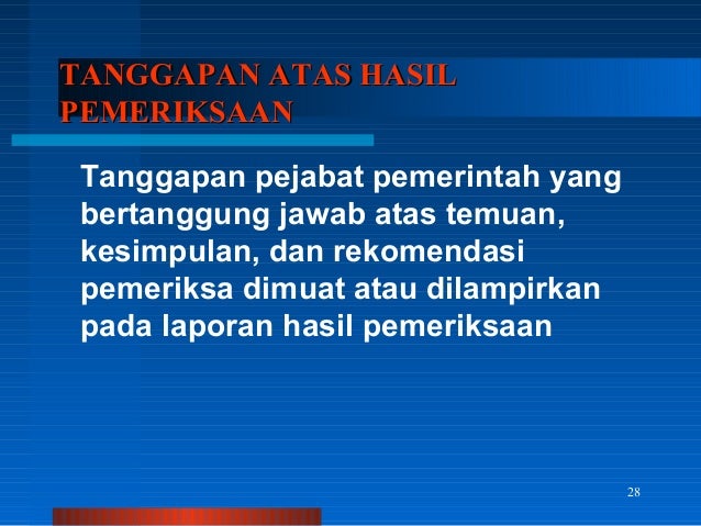UU No. 15 Tahun 2004 Tentang Pemeriksaan Pengelolaan dan 