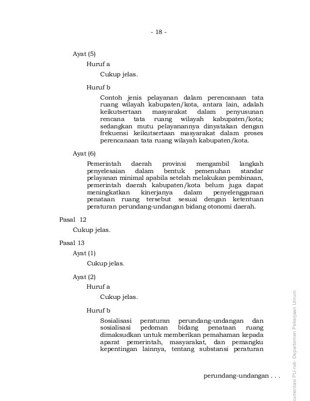 UU No.26 Tahun 2007 tentang Penataan Ruang