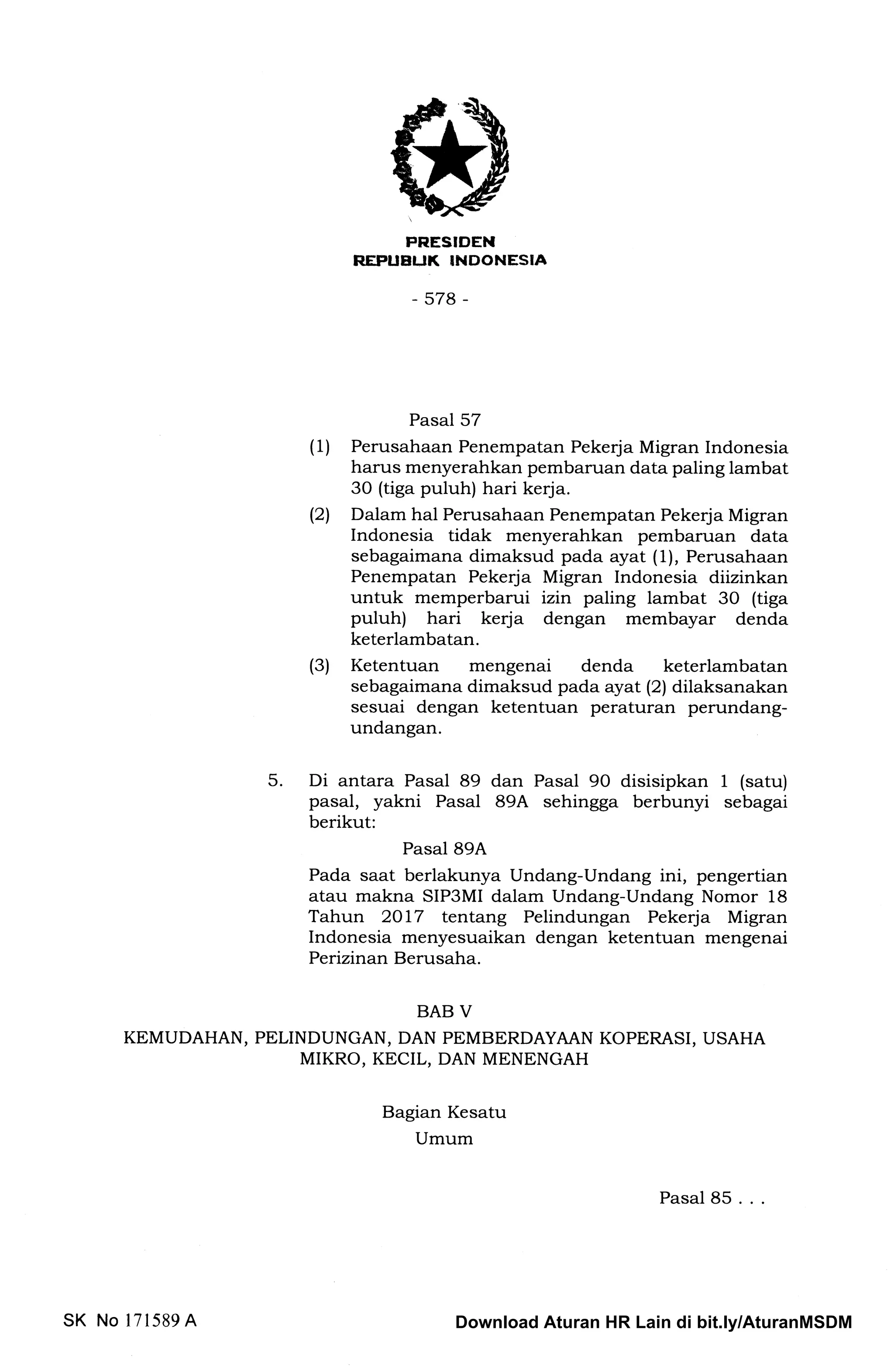 UU 06 2023 Tentang Cipta Kerja Kluster Ketenagakerja…