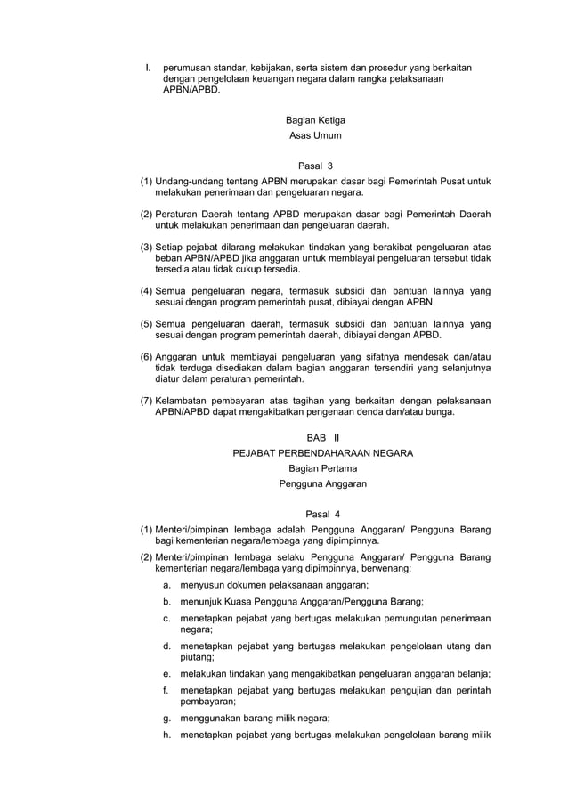 Undang undang no 1 tahun 2004 tentang perbendaharaan negara pdf