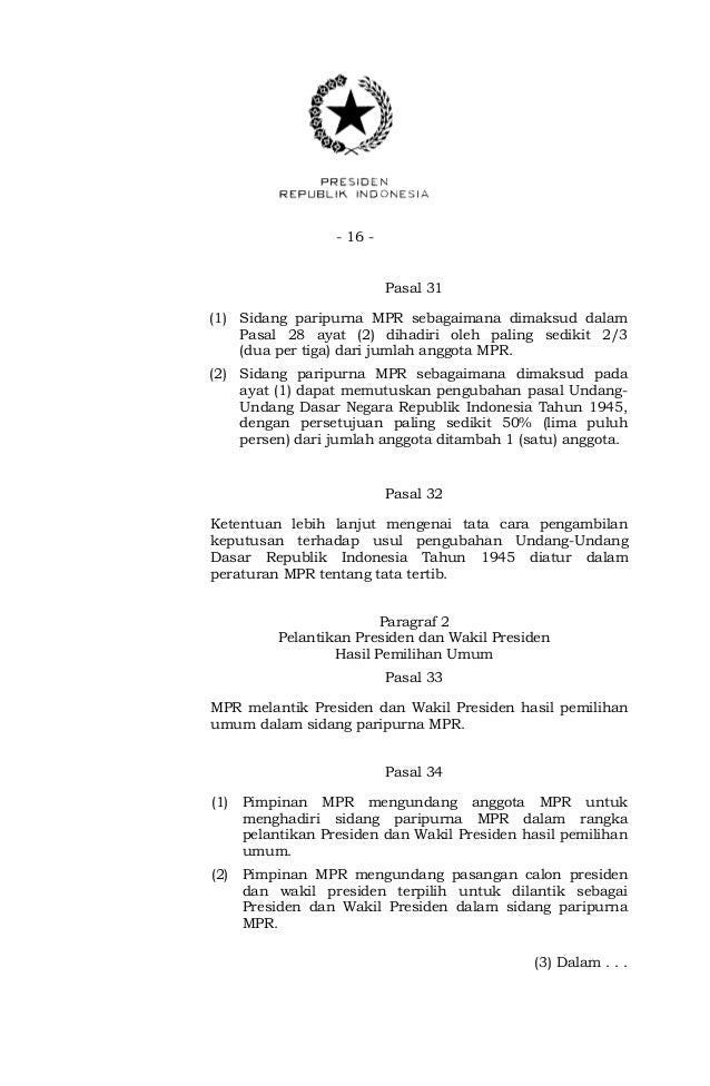 Berapa Jumlah Anggota Mpr Hasil Pemilihan Umum Yang Terakhir Enak